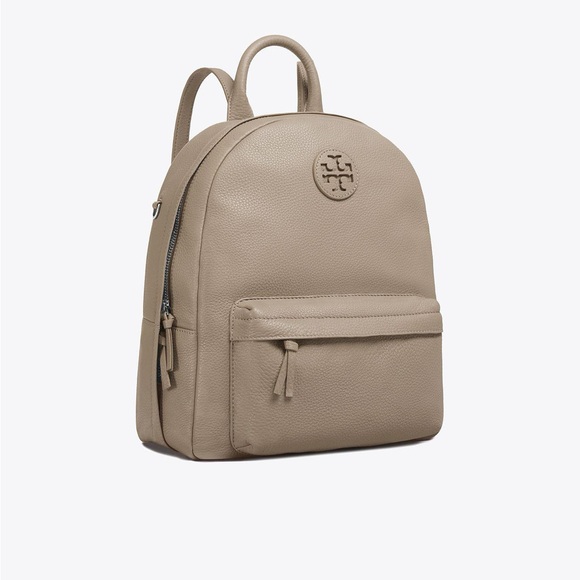Tory Burch Handbags - Tory Burch Gray Leather backpack